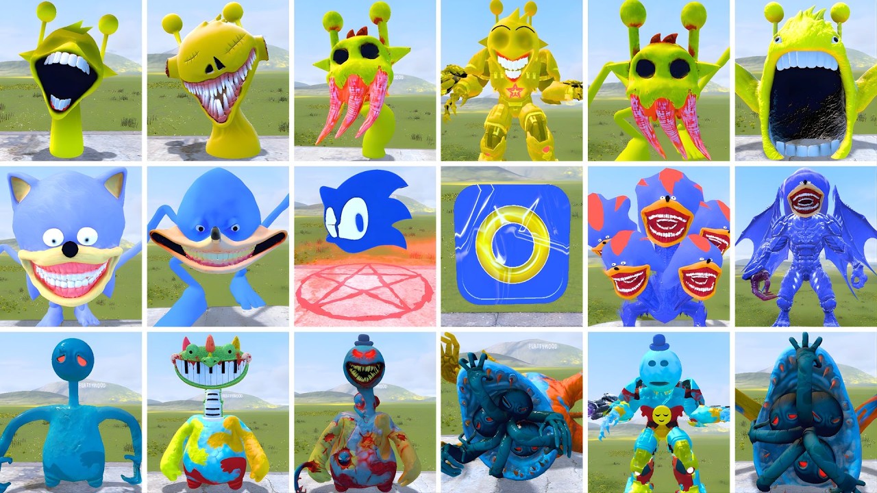 NEW EVOLUTION SHIN SONIC TAPES FALIMY VS ALL DOEYDOGHMAN TAPES In Garry's Mod!