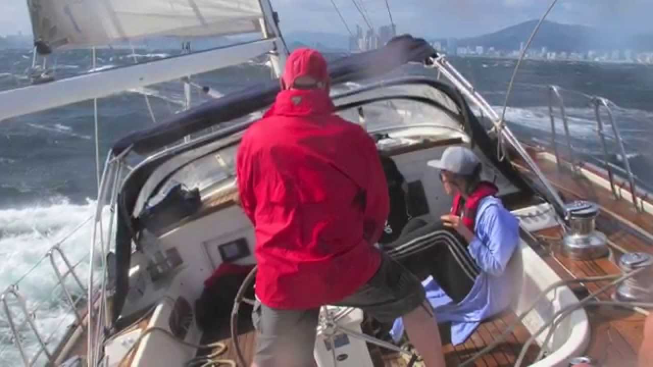 Contest 55, sailing, 40kt wind, Haeundae, Busan, Korea,