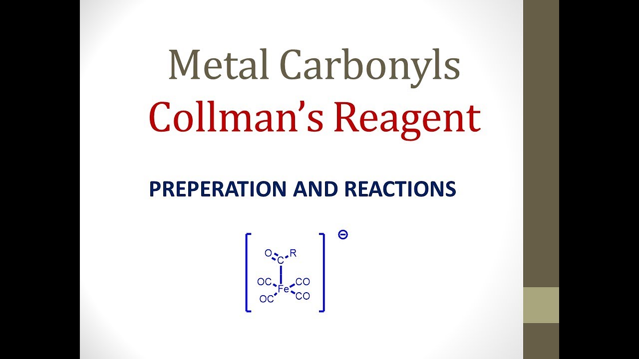 Metal Carbonyls - Collman's Reagent