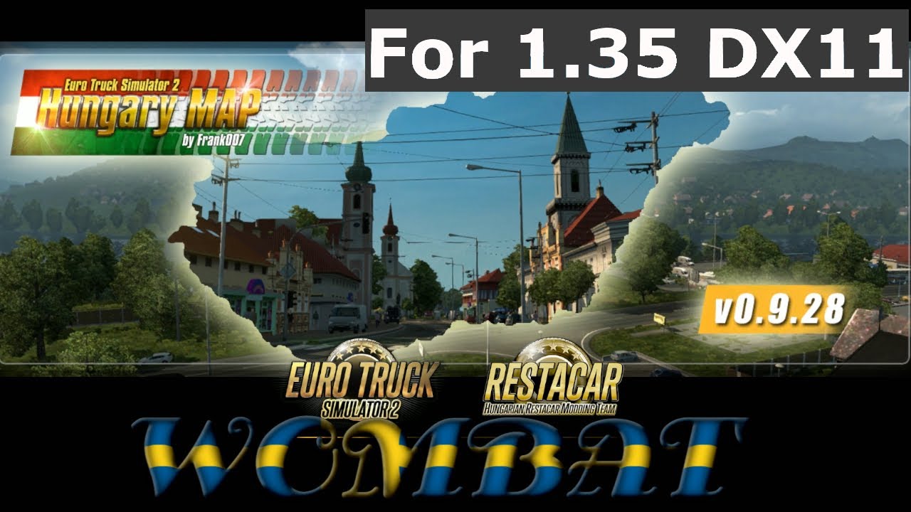 ETS2 1.35 - Hungary 1:3 scale Map 0.9.28 by Frank007, maintained by Indian56