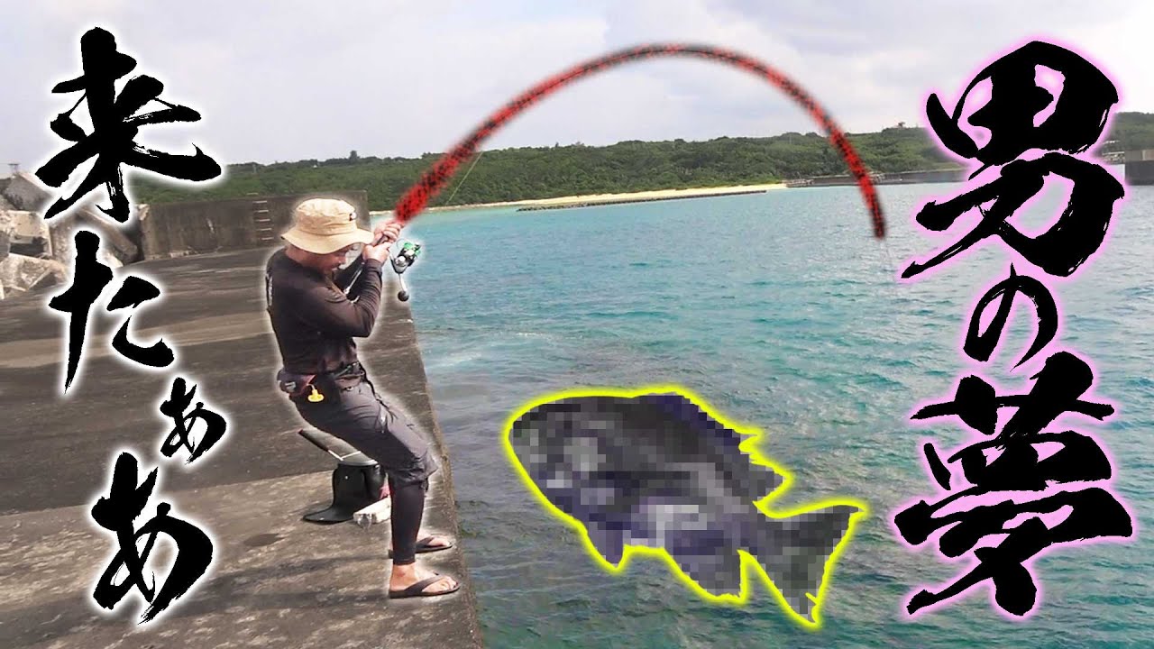 デカ魚ウヨウヨの堤防で 最高にカッコイイ巨大魚が釣れました！【魚拓遠征 in 波照間2024 #5】