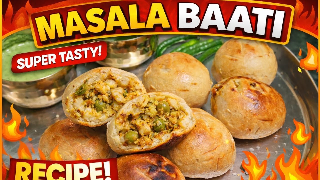 Masala Baati Recipe | Crispy & Stuffed Rajasthani Baati 🔥|@kantaskitchen1974 