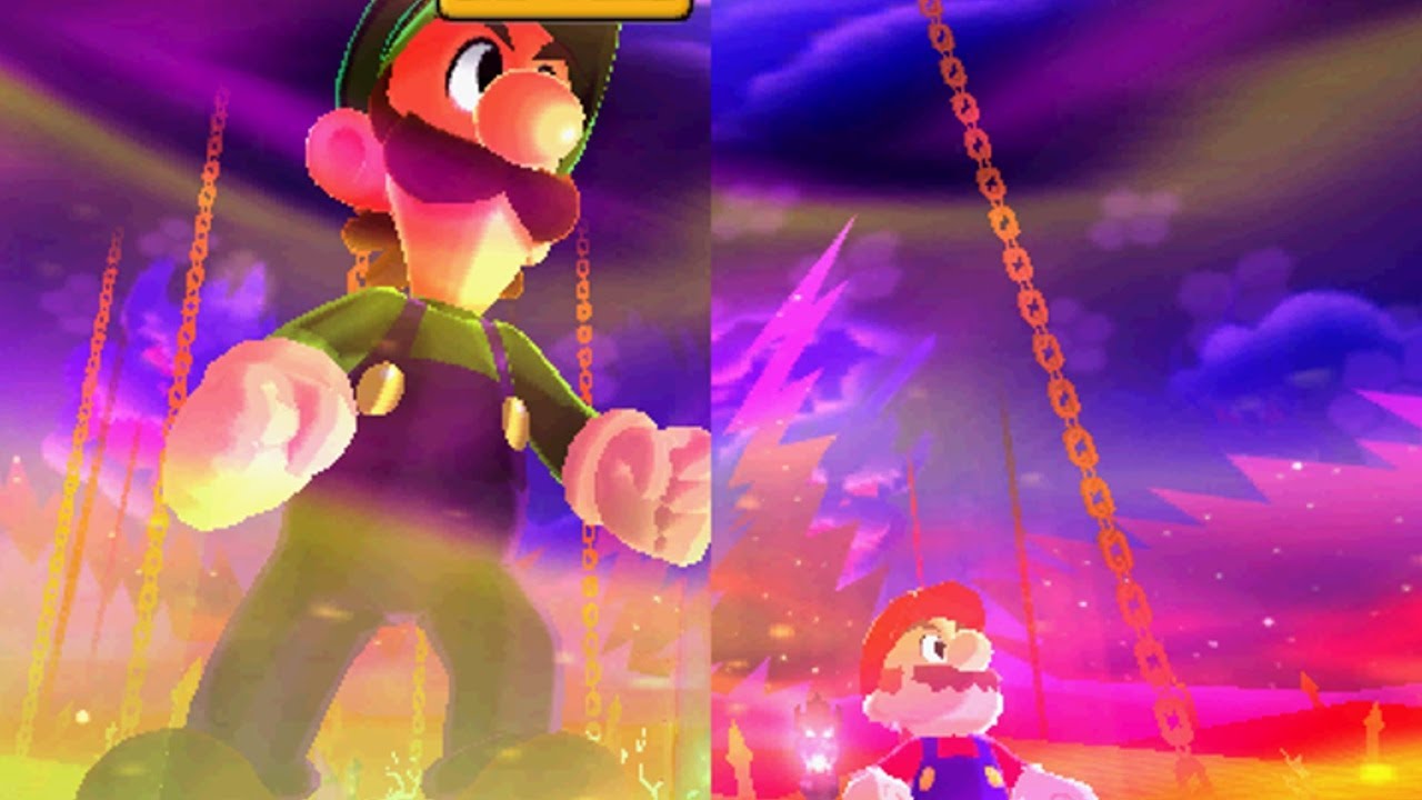 Mario and Luigi: Dream Team -  Giant Bowser Battle