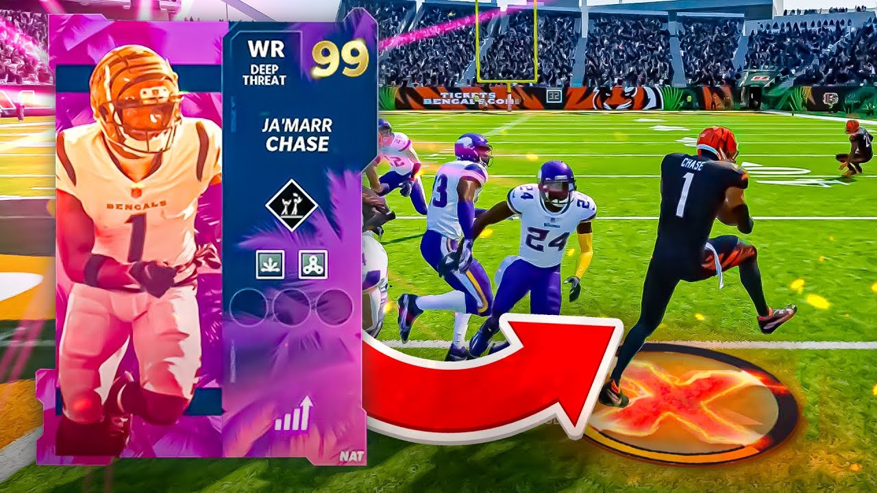 99 OVERALL Ja'Marr Chase BREAKS EVERYONES ANKLES! Madden 22 Gameplay
