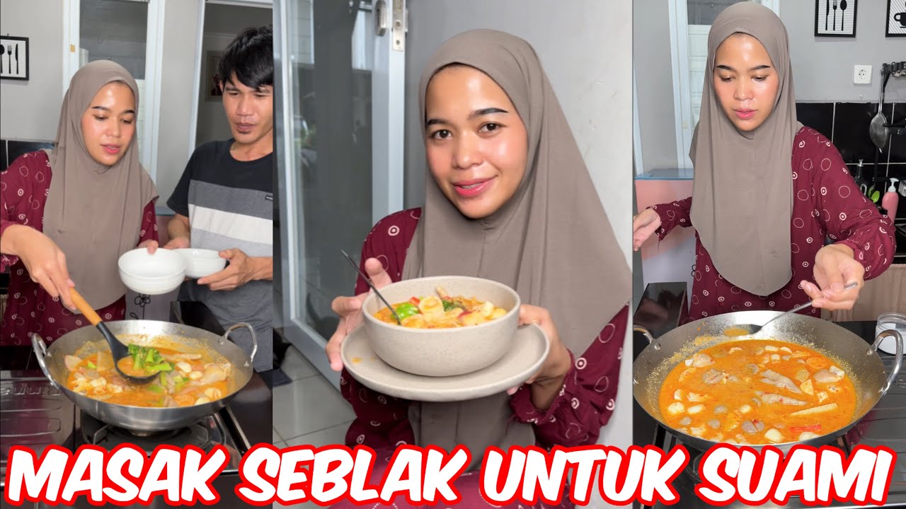 Masak seblak satu wajan untuk suami