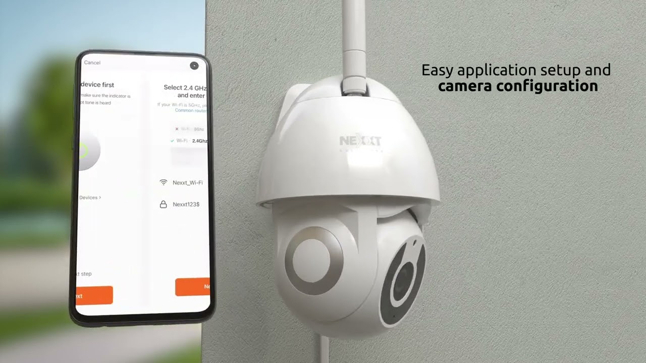 Nexxt Solutions | Installation steps of our Smart WI-FI outdoor PTZ camera (NHC-O612)