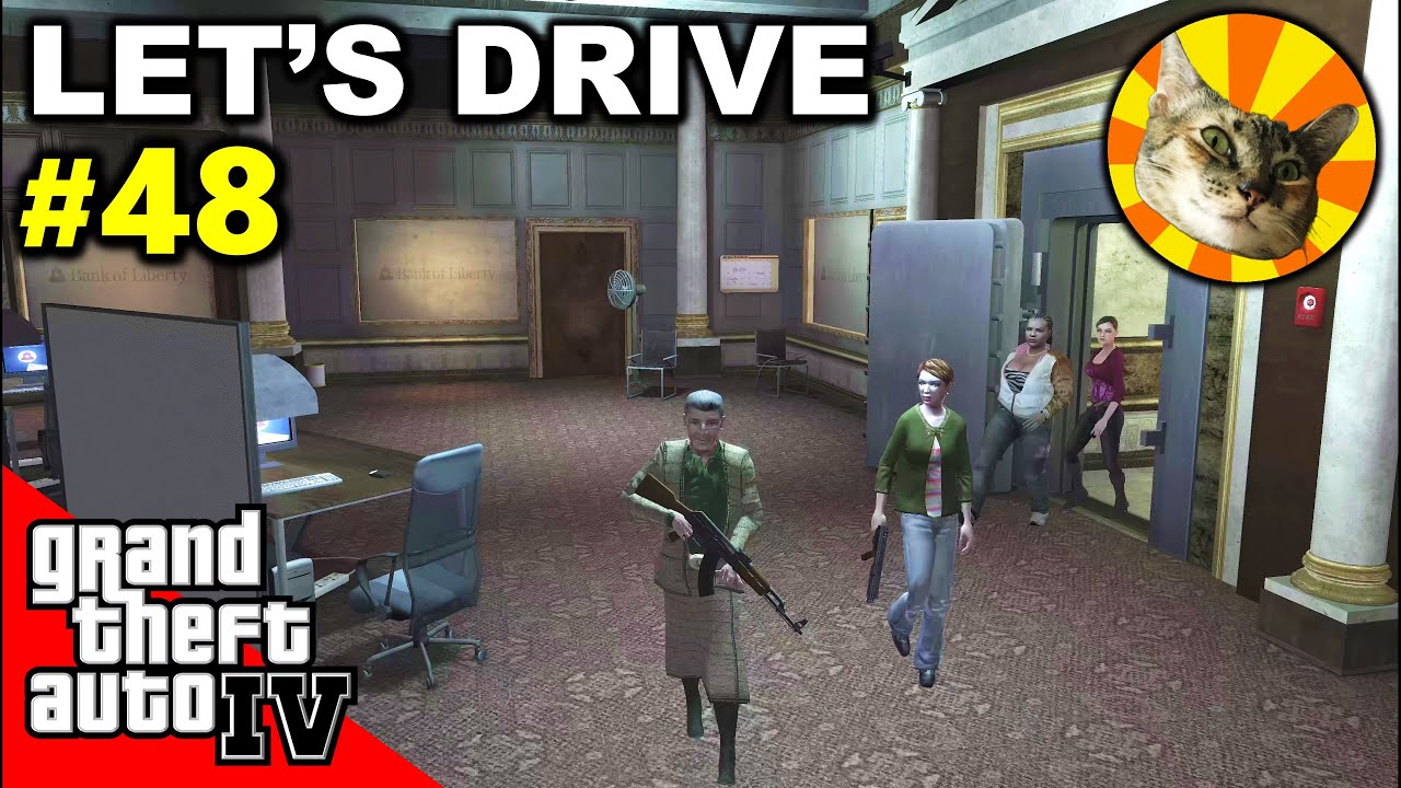 Let's Drive #48 - GTA IV - Mrs. McReary and the girls rob a bank :P