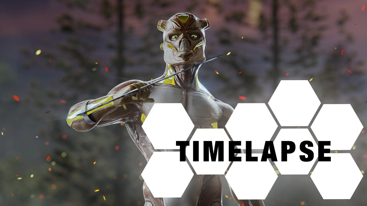 Spin_ROYA - Character Creation - sculpting/texturing (Blender & Substance Painter Timelapse)