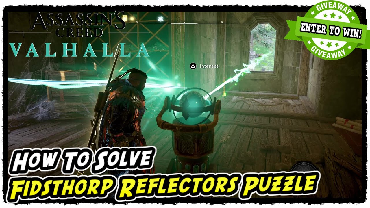 How to Solve Fidsthorp Reflectors Puzzle in AC Valhalla Dawn of Ragnarok Knockback Arrow Ability