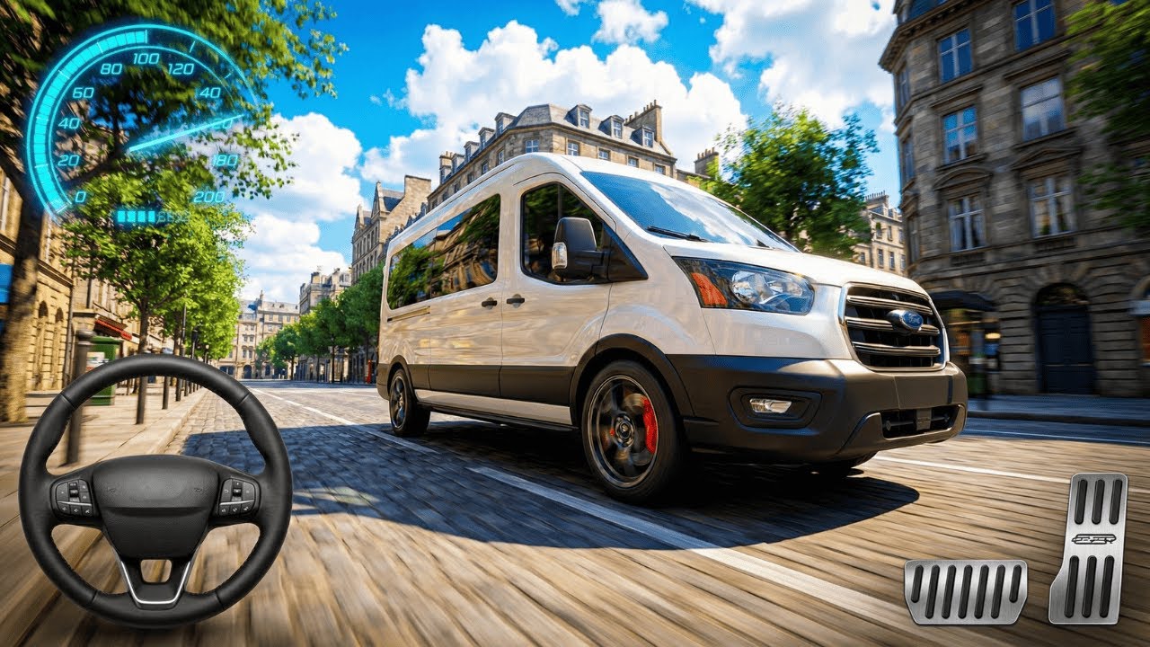 Europe Van Simulator - Open World City Driving - Android Gameplay