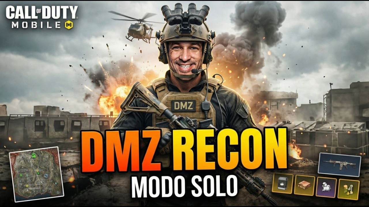 COD MOBILE - JOGUEI O DMZ RECON MODO SOLO NO DIFÍCIL