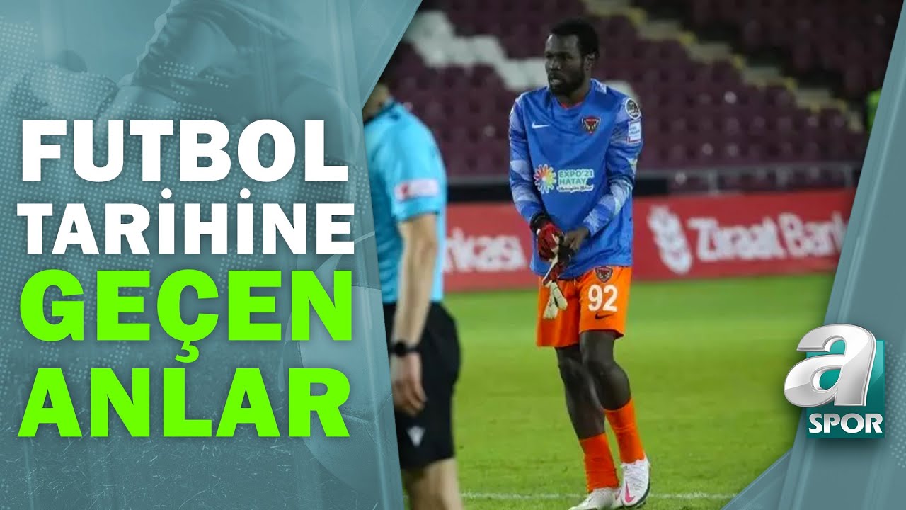 Hatayspor - Eyüpspor Maçında Futbol Tarihine Geçen Anlar! İki kaleci kırmızı kart gördü! / A Spor
