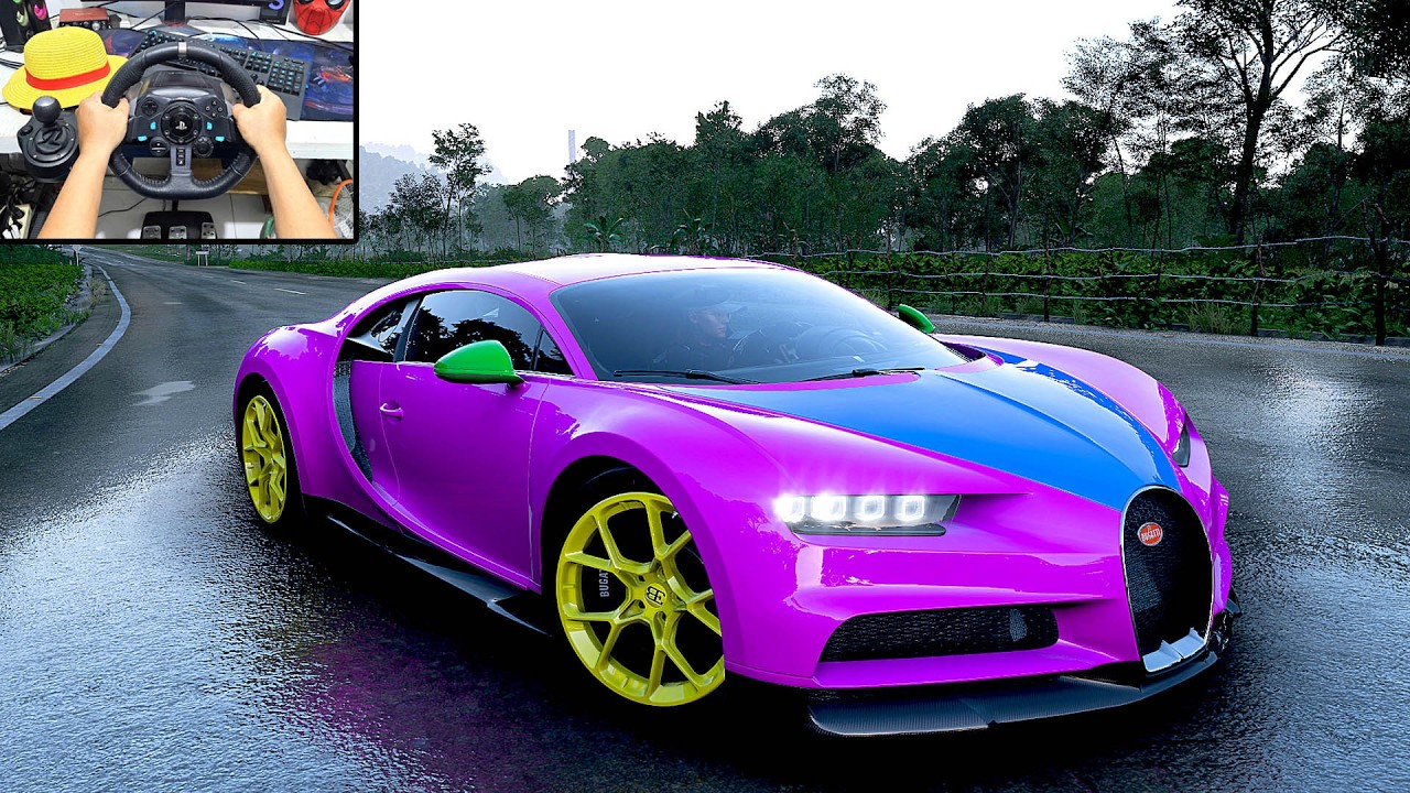 Bugatti Chiron - Forza Horizon 5 | Logitech G29 Steering Wheel