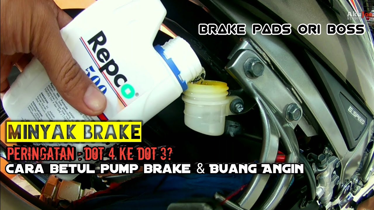 Minyak Brake Dot 4 ke Dot 3? Tukar Minyak Brake Kongsi Cerita 125ZR #150