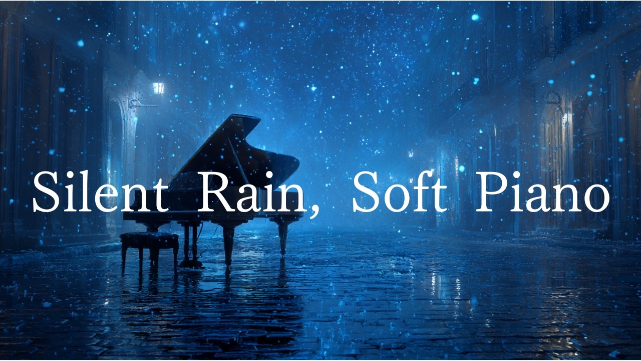 【PianoBGM】Silent Rain, Soft Piano　#nightbgm #relaxingsounds #sleepingbgm