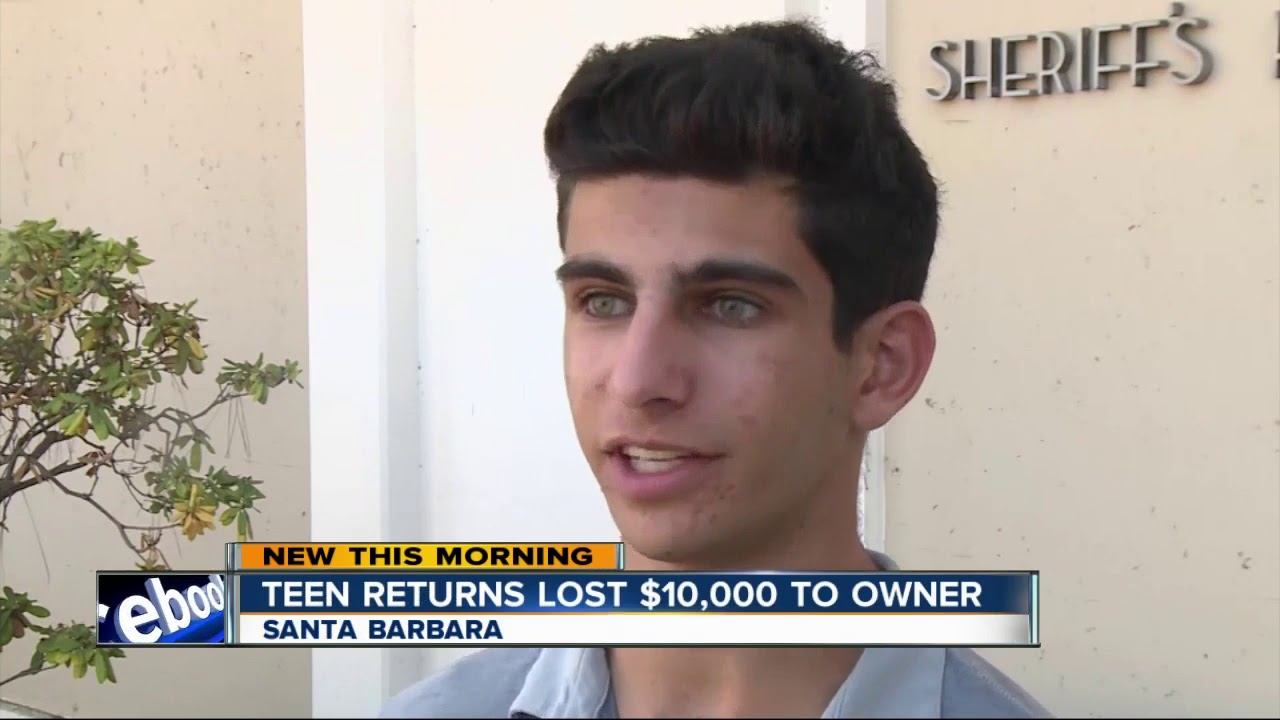Teen finds $10K, returns it to owner