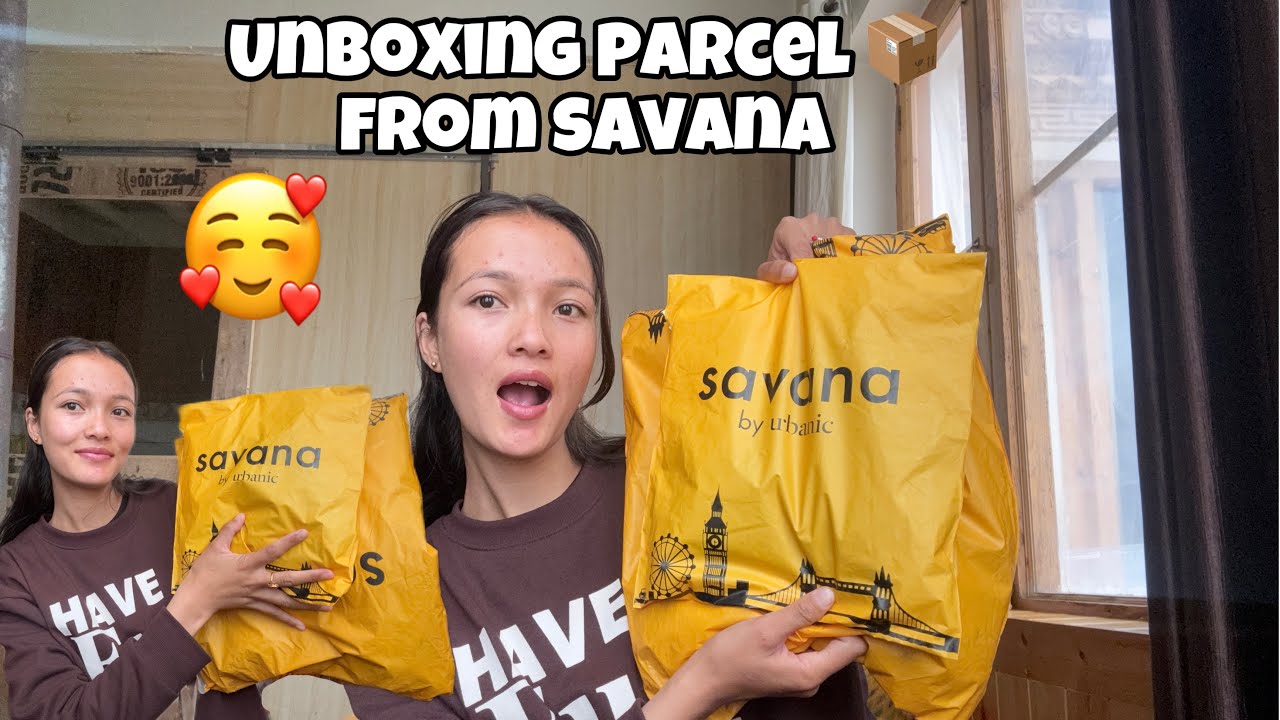 Unboxing parcel 📦 from savana 🥰#unboxingvideo #dailyvlog #ladakhivlogger