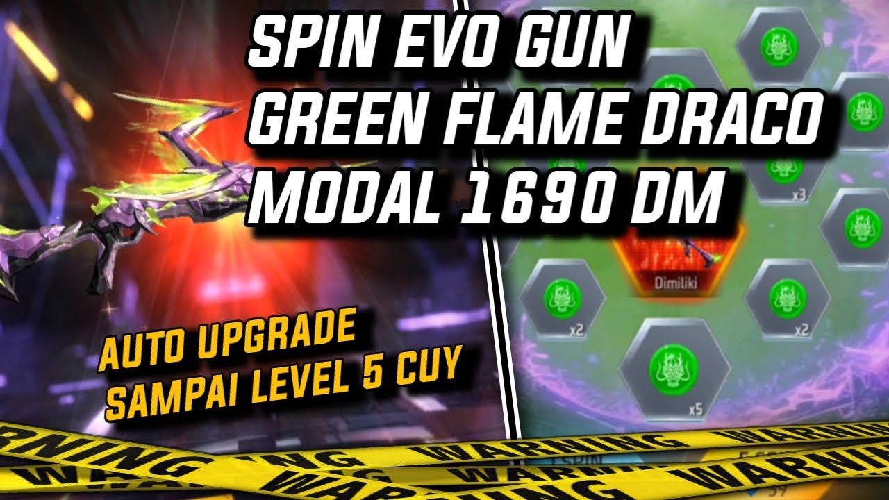 Spin evo gun sg panjang// token ring free fire modal 1690 dm