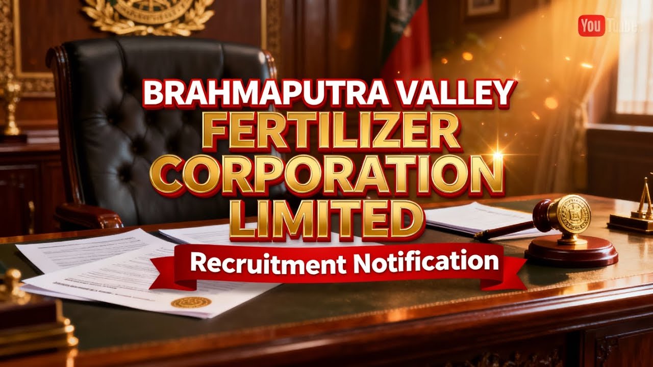 🚨BRAHMAPUTRA VALLEY FERTILIZER CORPORATION LIMITED🚨/finance officer /CA/ICWA