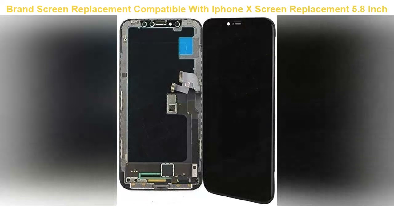 Screen Replacement Compatible With Iphone X Screen Replacement 5.8 Inch (Model A1865 A1901 A1902) T
