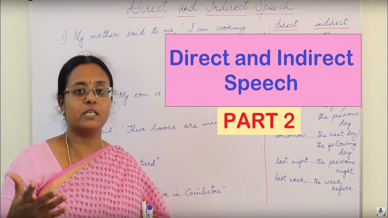 [TAMIL] Direct and Indirect Speech Part 2 | Rewrite statements from Direct to Indirect Speech