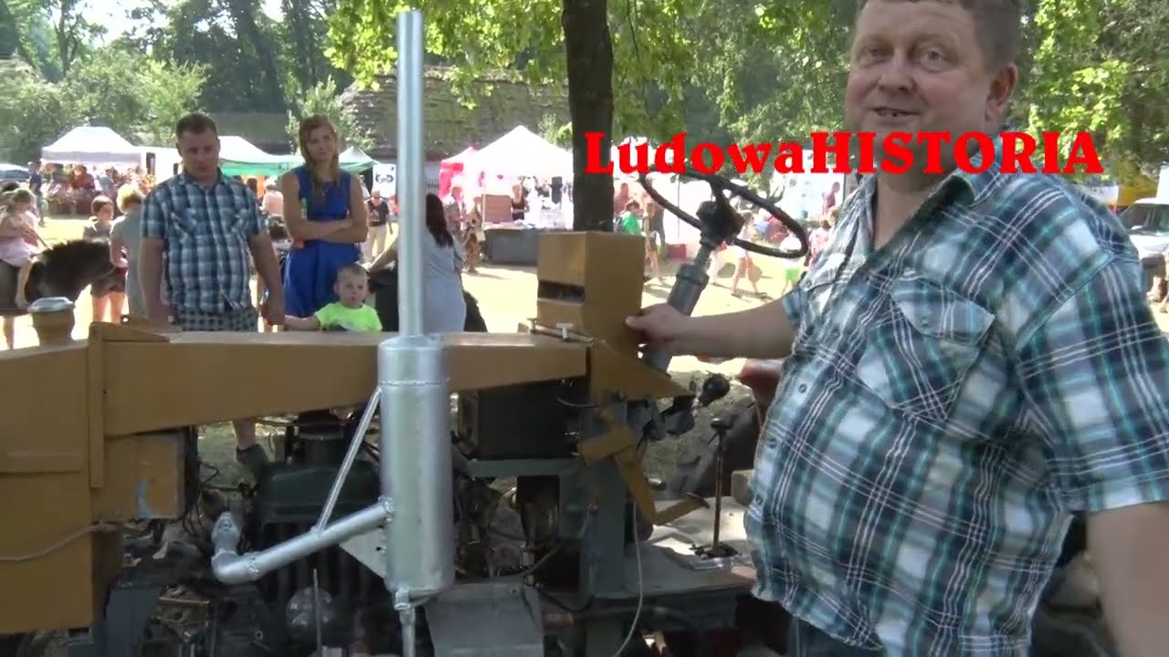 Konstrukcyjny MAJSTERSZTYK ciągnik SAM zbudowany z Małego FIATA który ciągnie 2 PŁUGI !!!