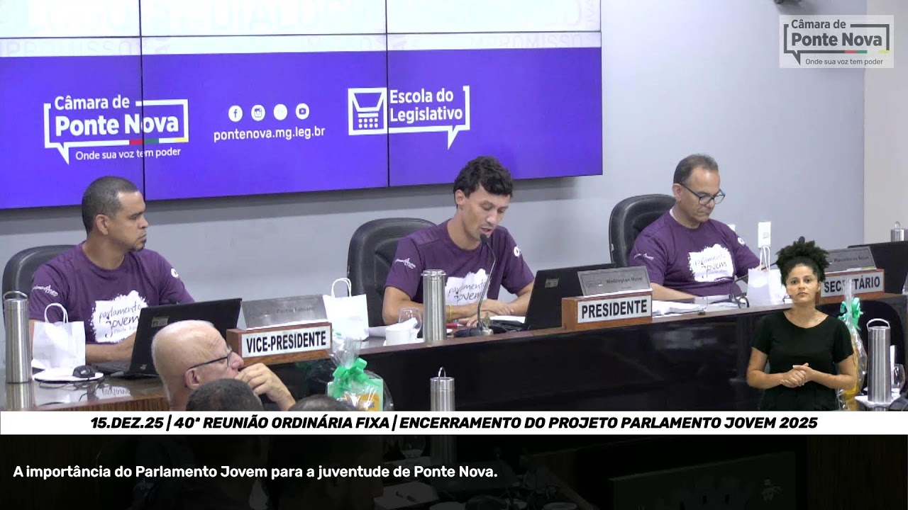 15.DEZ.25 | 40ª Reunião Ordinária Fixa