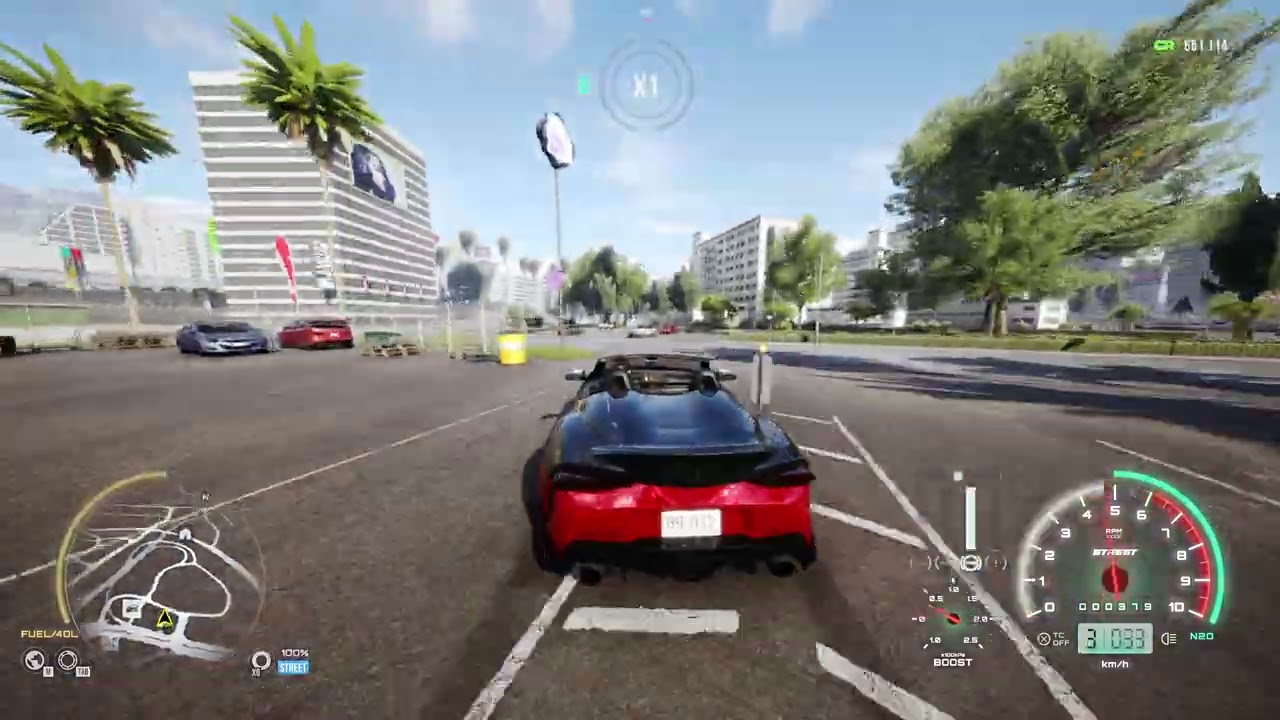 CarX Street PC Gameplay Free mode and Bursting tires