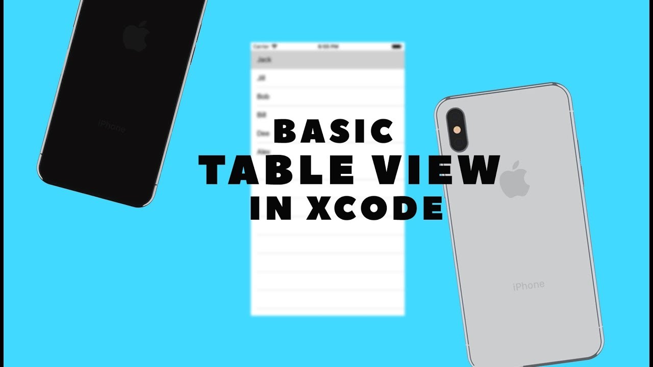 How To Create a Table View in Xcode with Swift & UI Kit
