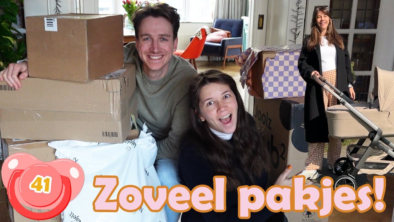 Giga PR pakketjes unboxing + kinderwagen shoppen! 👶🏻 ZWANGERSCHAPSVLOG 41