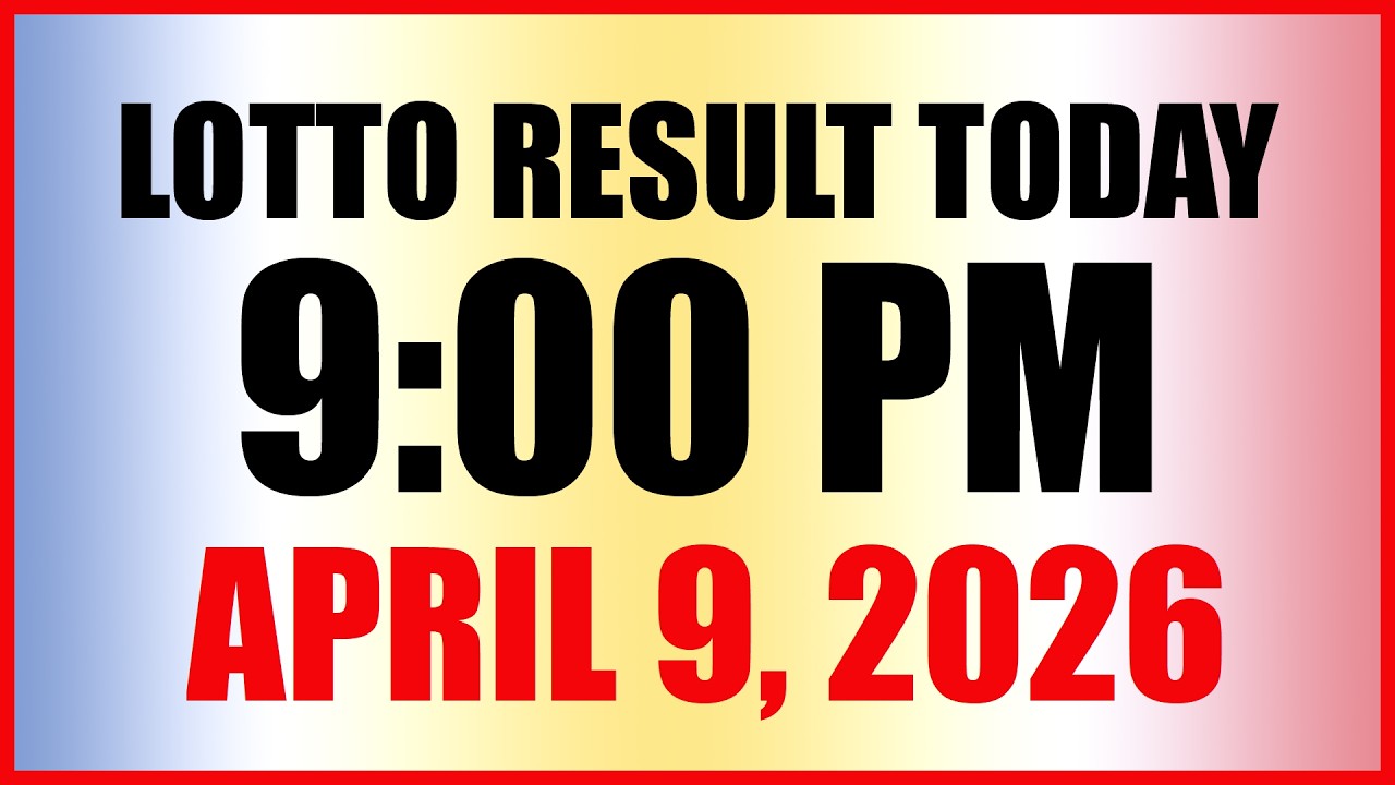 Lotto Result Today 9pm Draw April 9, 2026 Swertres Ez2 PCSO