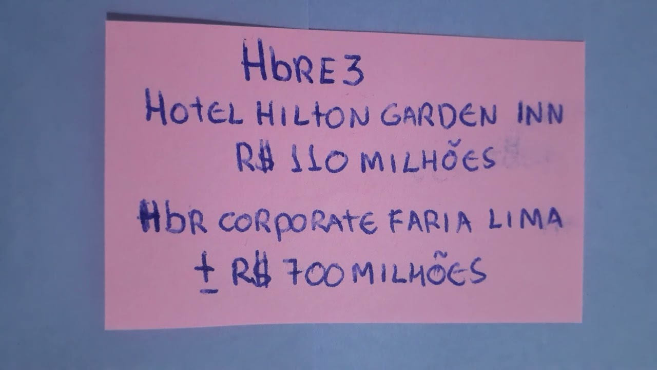 Hbre3 __hotel e Lage corporativa sendo negociados__ (09/04/2025)