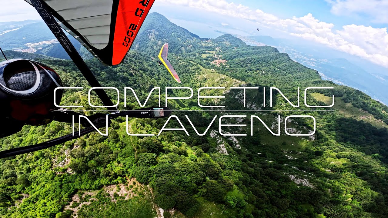 [4K] Competing in Laveno ( Hang gliding )