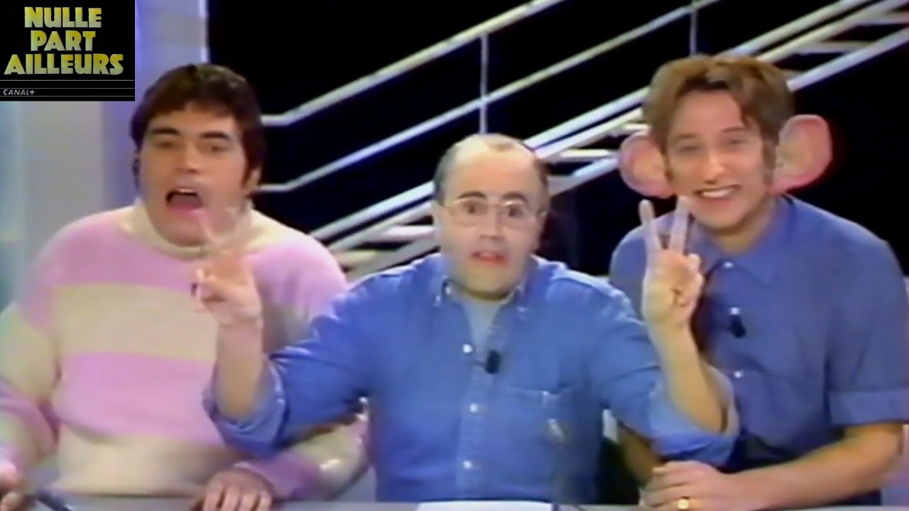 CANAL+ Extraits Nulle Part Ailleurs du 02 mars 95  Portrait des auteurs des Guignols + sketch de fin