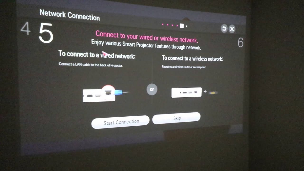 LG PF1500 initial setup