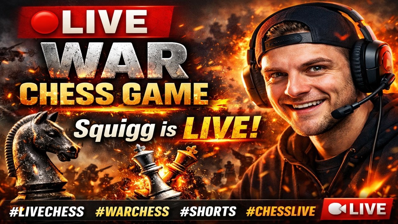 🔴 LIVE War Chess Game | Squigg is Live ♟️🔥 #livechess #warchess #shorts #shortsfeed #chesslive
