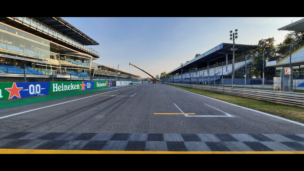 A ride by bike in Autodromo Nazionale Monza Circuit