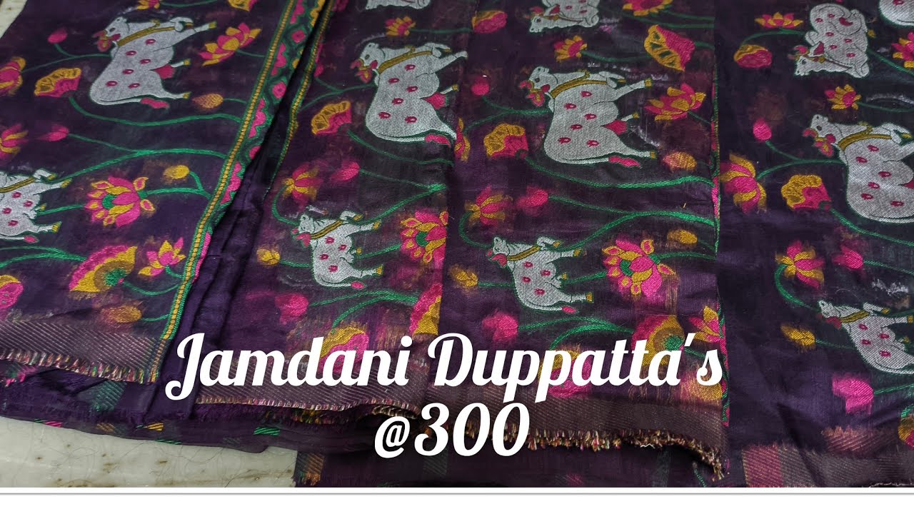 Jamdani Duppatta's @300...☎️7995936654