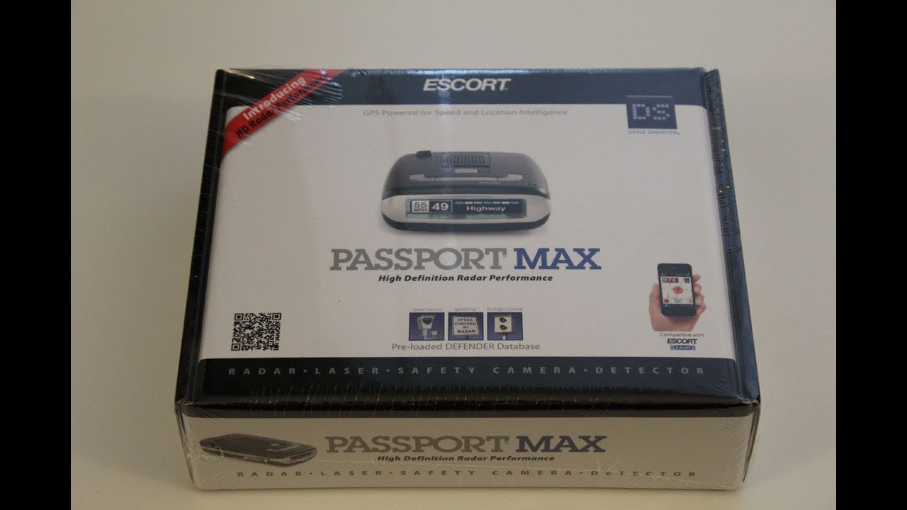 Escort Passport Max Radar Detector unboxing