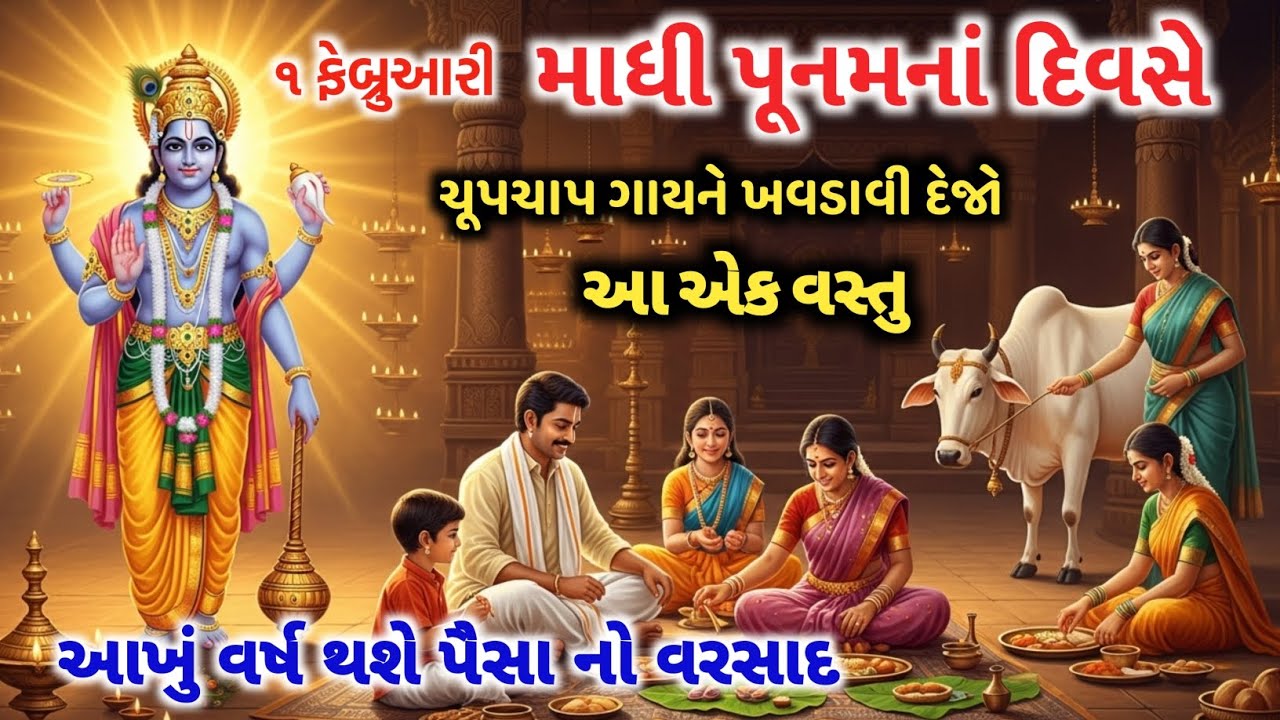 માધી પૂનમનાં દિવસે આ ઉપાય કરવાથી આખું વર્ષ થશે પૈસા નો વરસાદ 😱 #2026 #vastushastra  #vishnubhagwan 