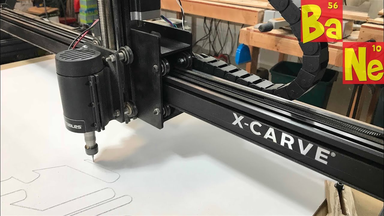 Cutting Giant Foam Board on X-Carve CNC Router for Xanders Project! - @Barnacules