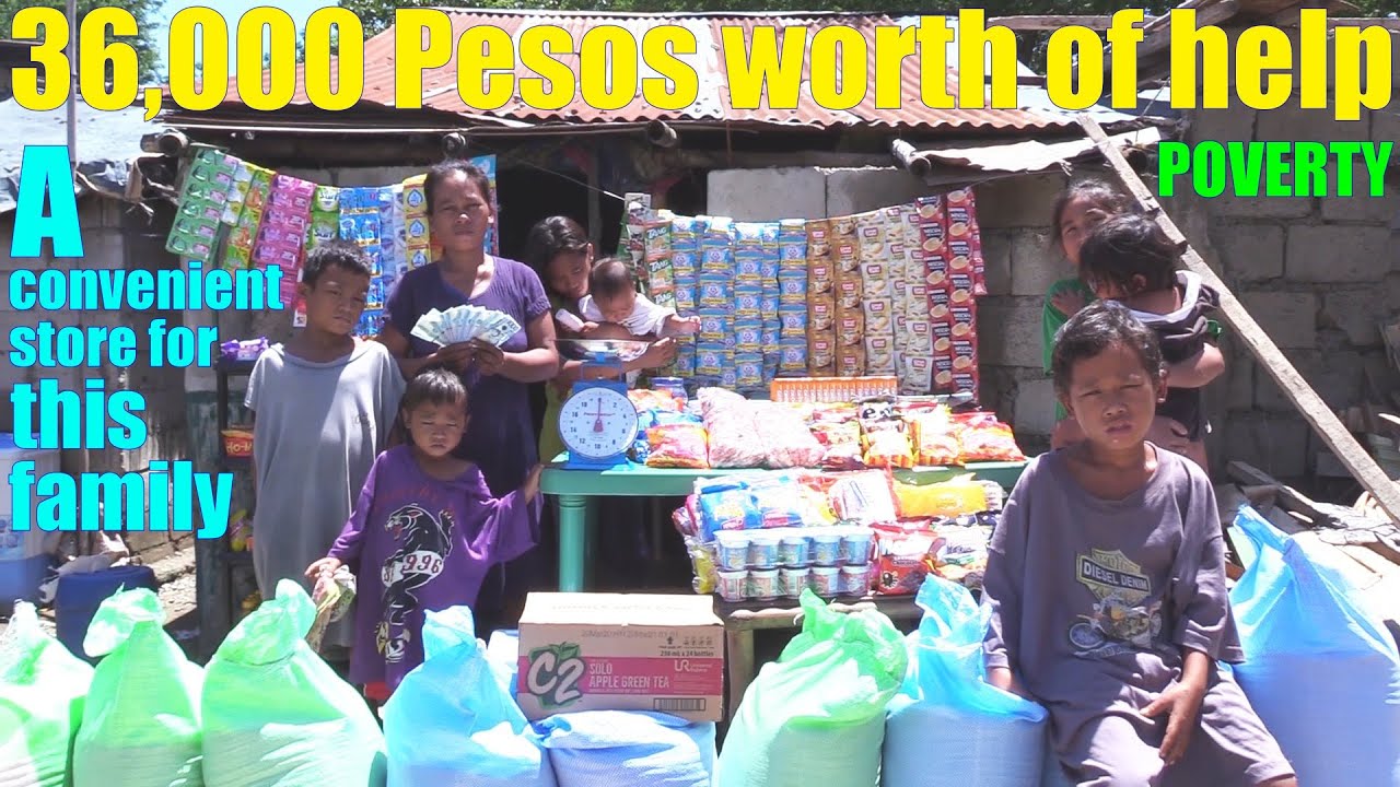 Giving 36,000 Pesos to this Poor Filipino Family in the Philippines. Filipinos Living in Poverty