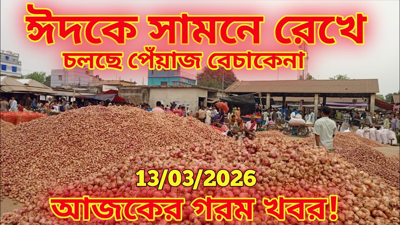 ১৩ ই মার্চ ২০২৬ রোজ শুক্রবার! ঈদকে সামনে রেখে হঠাৎ বড় পরিবর্তন পেঁয়াজের পাইকারি বাজার! গরম খবর!