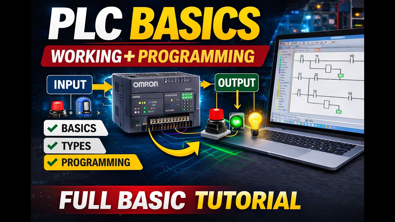 PLC Basics for Beginners | PLC Basic Programming | Types of PLC & How PLC Works
