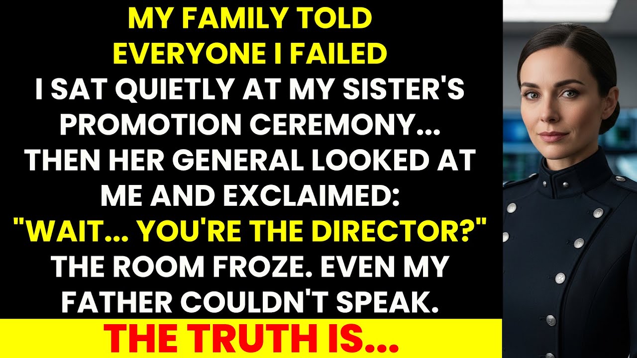 Family Said I Failed — Then My Sister’s General Stood Up and Said: 'Director? Ma’am?'