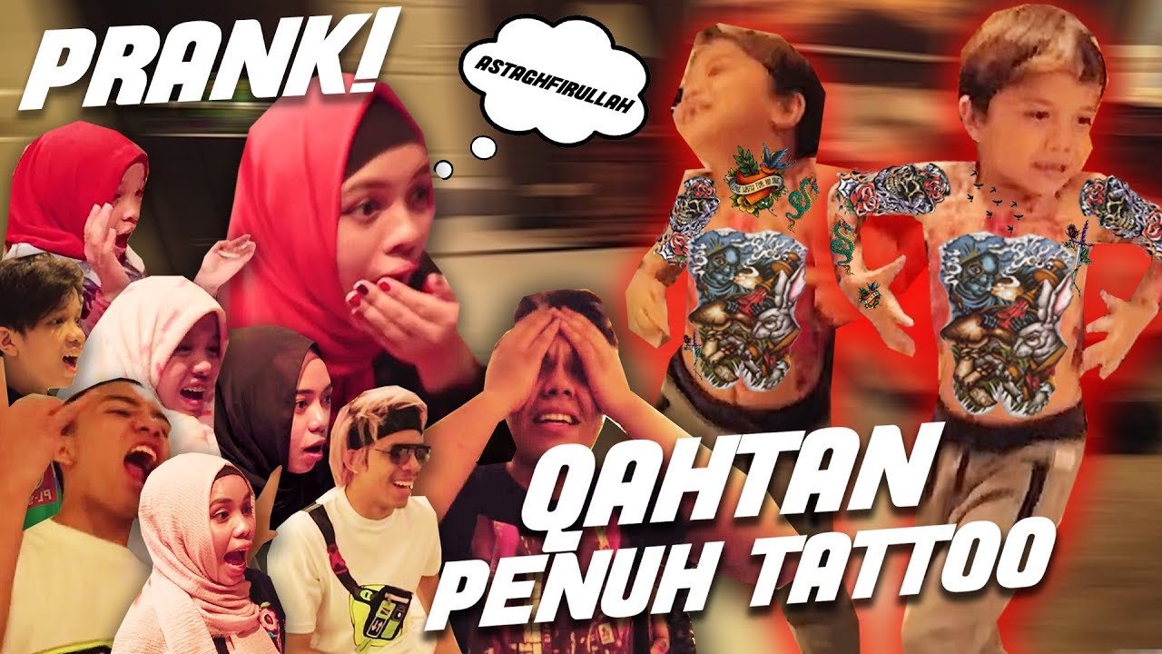 PRANK QAHTAN PAKAI TATTOO **GENHALILINTAR HISTERIS**