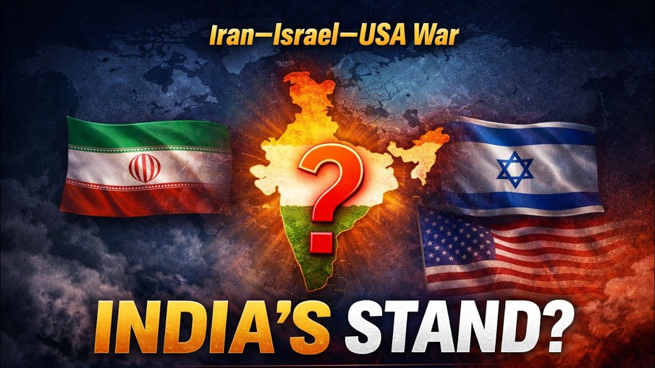 Iran israel usa war ! India's stand 