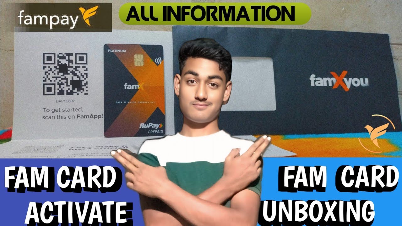 Fampay card unboxing review / fampay card Activate Information/ proses