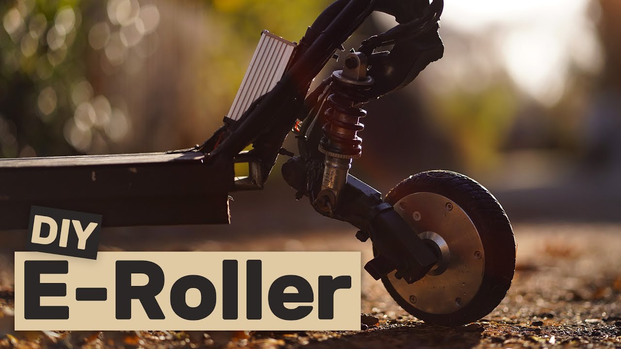 DIY E-Roller mit Hoverboardmotoren, Allradantrieb und vollgefedert!