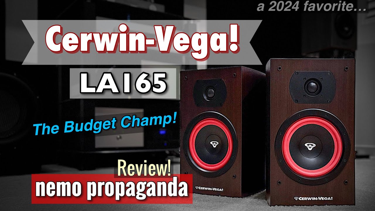 Best Speaker under $300, Cerwin Vega LA165 Bookshelf review!